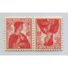 SUIZA 1909 PAREJA TETE-BECHE NUEVO CON GOMA